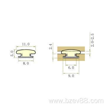 door ang window rubber seal strip pu foam sealing strip